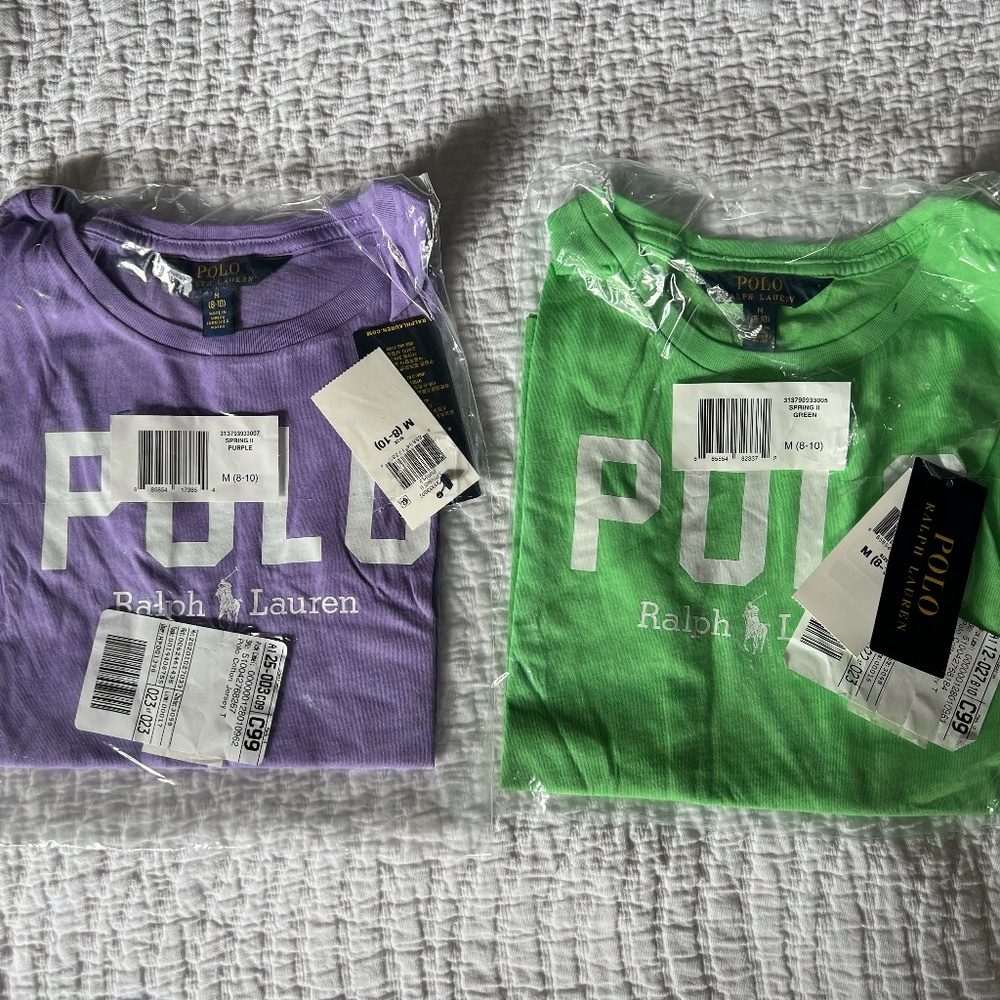 Polo Ralph Lauren Logo Tee - Girls Size Medium